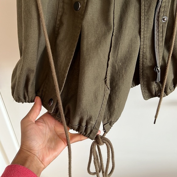 B.P. Olive Green Jacket with drawstrings - Picture 5 of 7